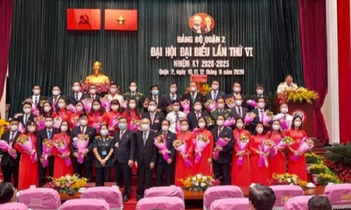 Đại hội đại biểu Quận 2 (TP. Hồ Chí Minh) lần thứ VI, nhiệm kỳ 2020-2025